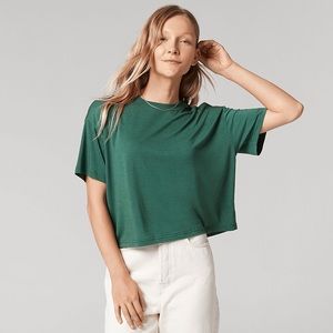 All Birds Trino Crop Top, Green, S
